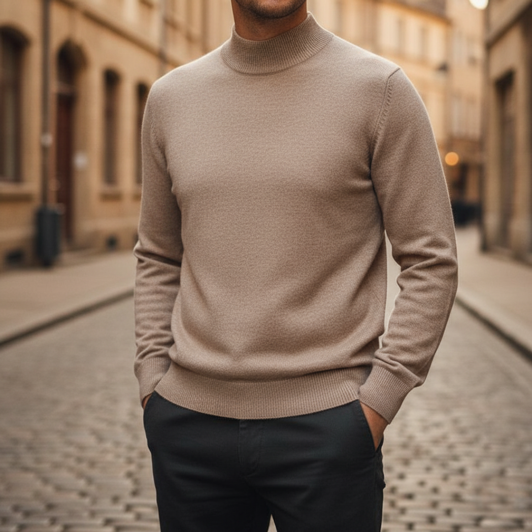 Maglione Collo Alto in Cashmere Uomo | Altivaro