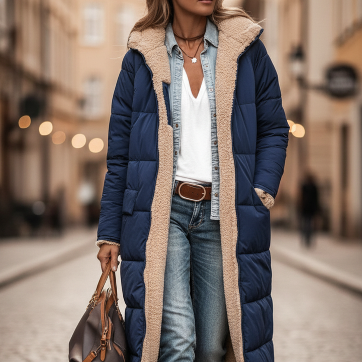 Cappotto invernale sintetico foderato da donna | Altivaro