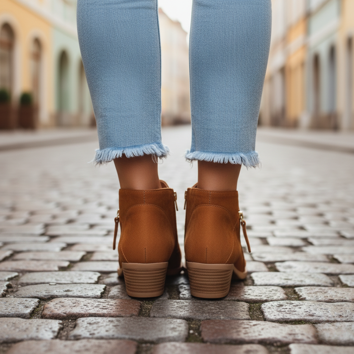 Orthopädische Stiefeletten aus Stoff Damen | Altivaro