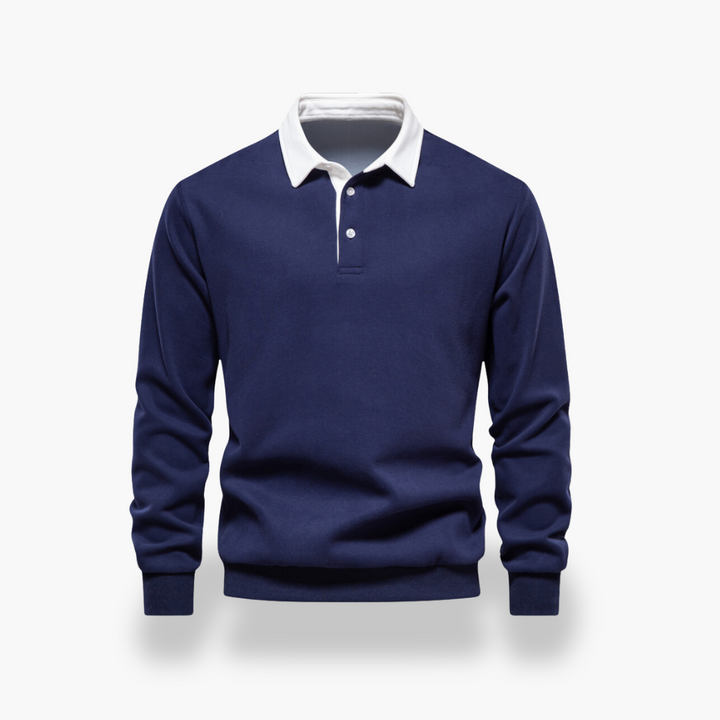 Felpa Polo Uomo  Maglione Casual in Cotone | Altivaro