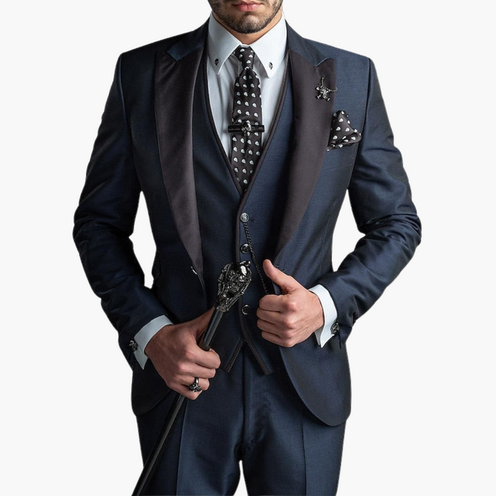 Abito Uomo con Giacca e Pantaloni Slim Fit in Lino | Altivaro