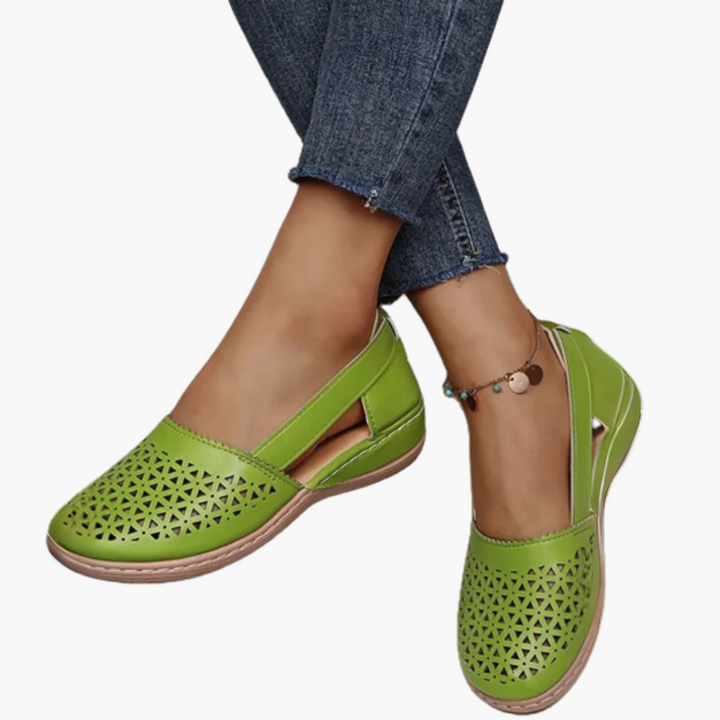 Scarpe Ortopediche Donna Bianche Estive in Pelle  Basse | Altivaro