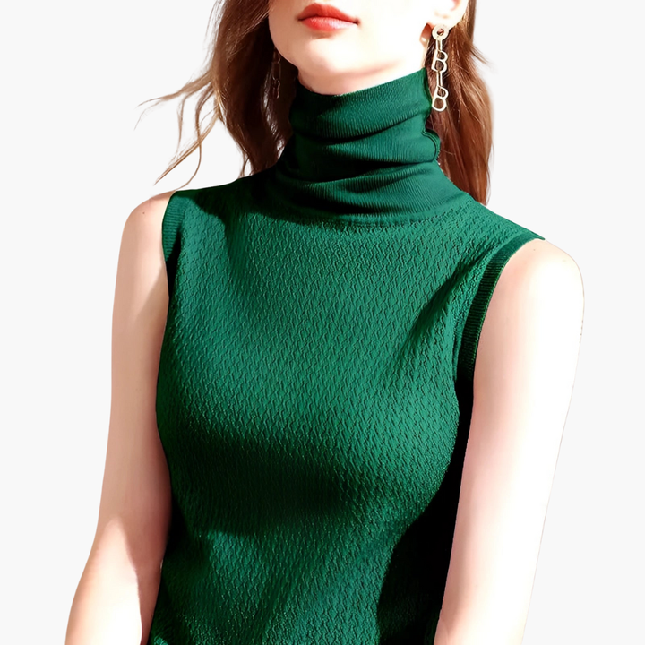 Top Dolcevita Senza Maniche da Donna in Maglia | Altivaro