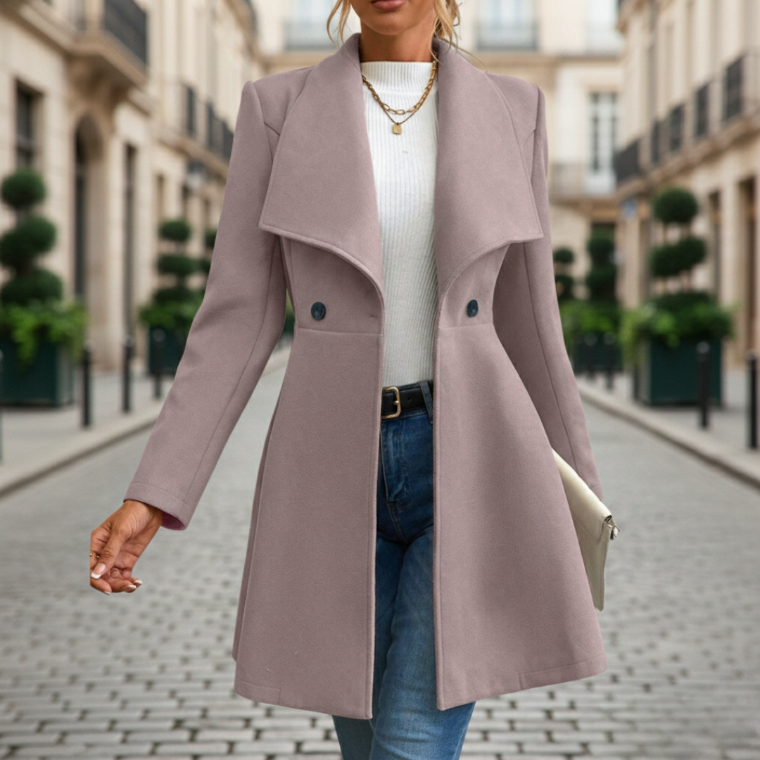 Cappotto Donna con Colletto e Bottoni | Altivaro