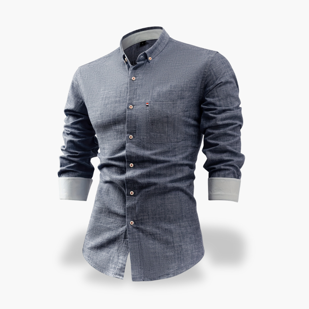 Camicia Uomo in Cotone con Colletto Button-Down | Altivaro