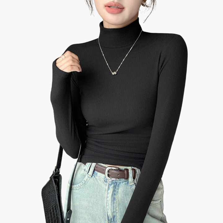 Maglione Girocollo Donna in Tessuto Elasticizzato a Maniche Lunghe | Altivaro