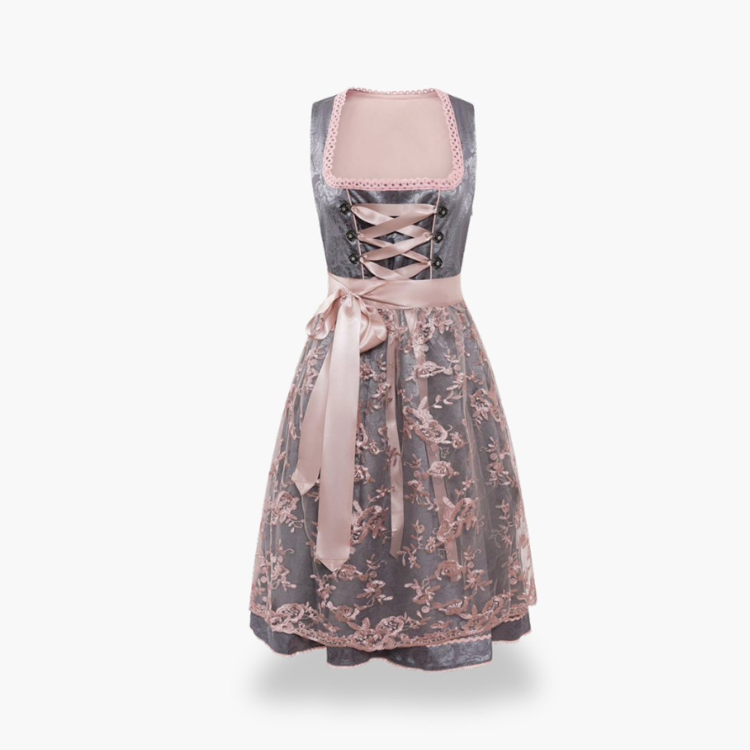 Abito Dirndl Donna con Corsetto e Gonna a Pieghe | Altivaro