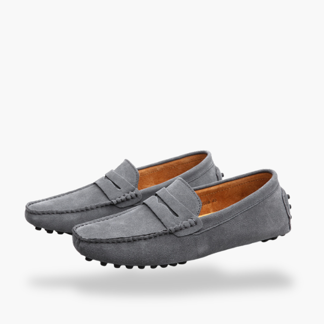 Orthopedic Suede Loafers for Men with Rubber Sole | Altivaro