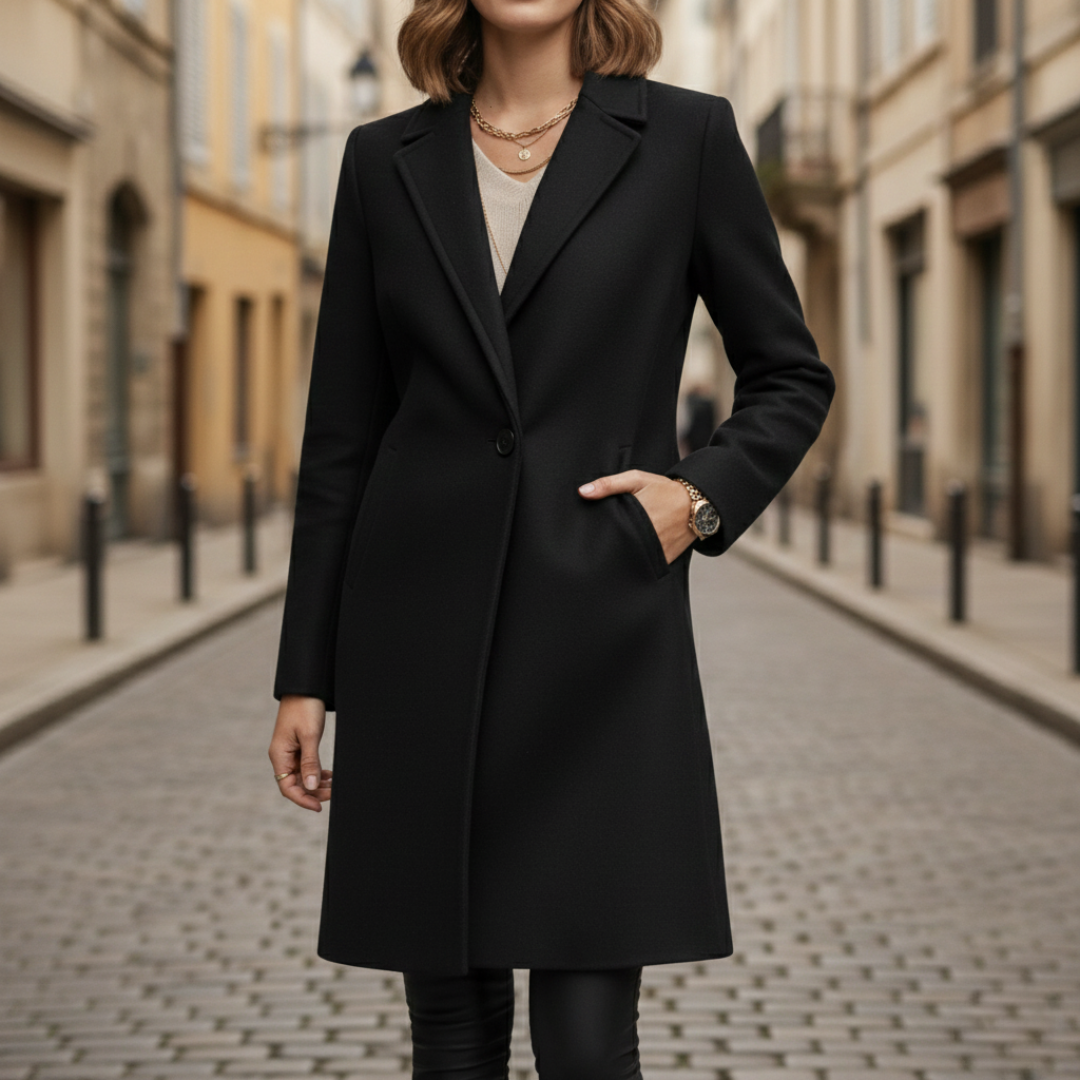 Langer Damenmantel Winter aus Wolle | Altivaro