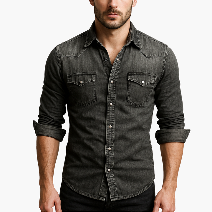 Camicia con Bottoni Frontali e Maniche Lunghe per Uomo | Altivaro