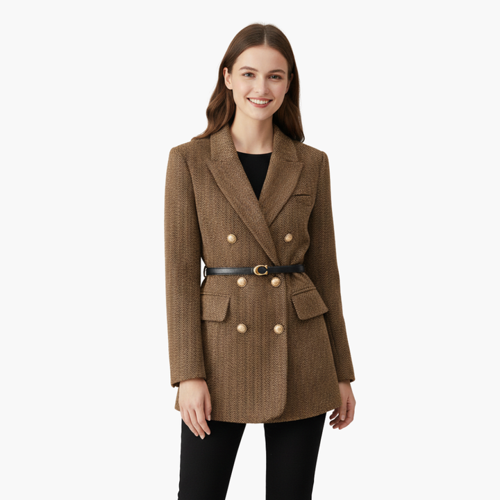 Blazer Doppiopetto con Cintura per Donna | Altivaro