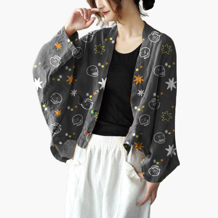 Giacca in Lino da Donna Leggera Stile Kimono | Altivaro-Altivaro