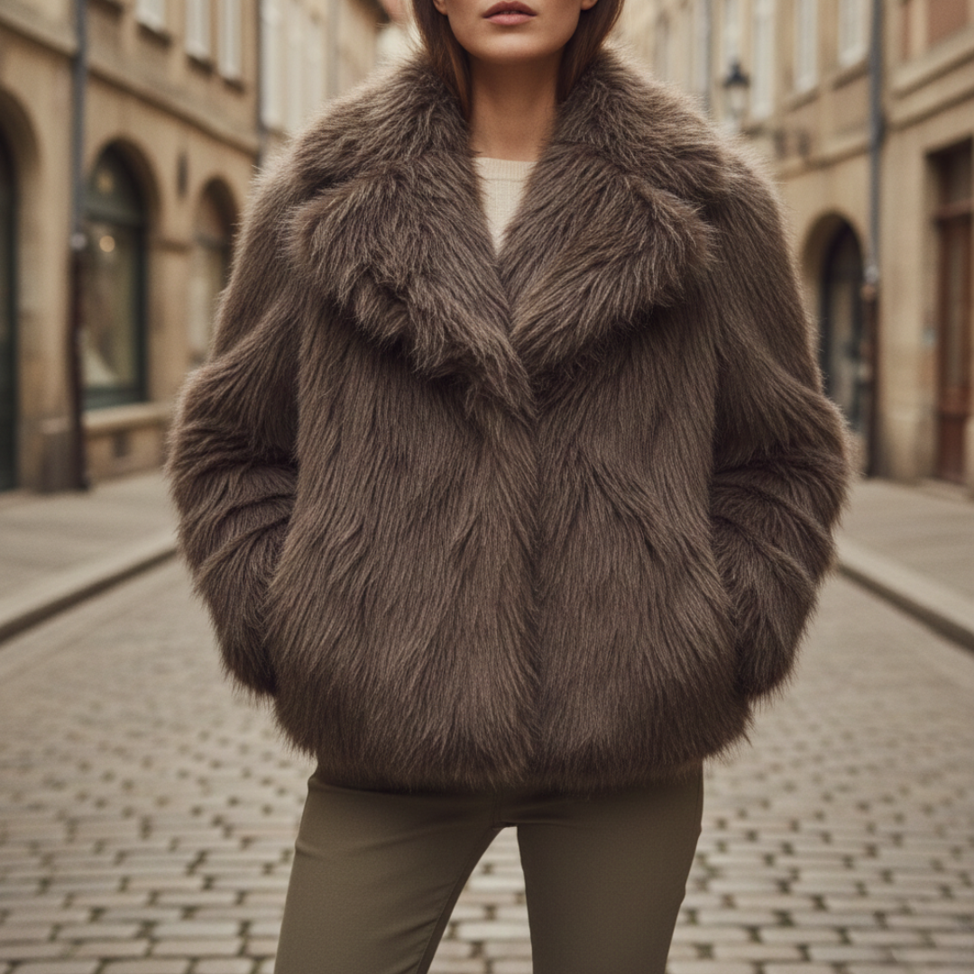 Pelliccia sintetica donna corta elegante | Altivaro