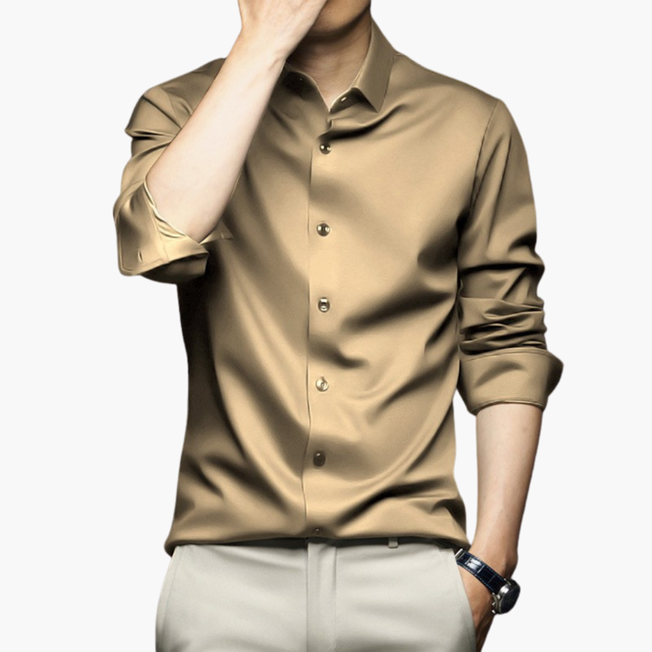 Camicia Elegante Uomo in Raso Slim Fit | Altivaro