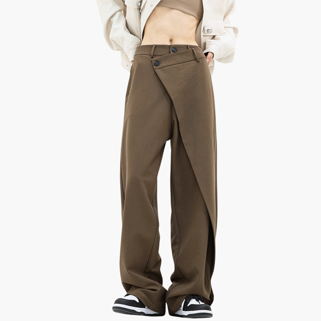 Women's Wide Asymmetric Elegant Pants | Altivaro