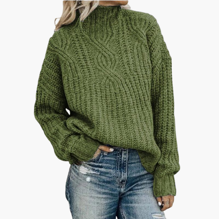 Maglione Donna Collo Alto Invernale Lana Sintetica | Altivaro