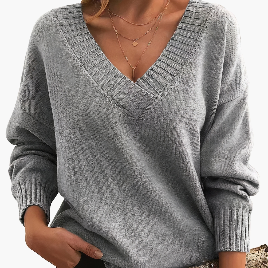 Maglione Donna Viscosa Collo a V | Altivaro