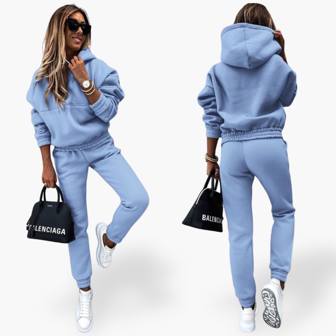 Completo Sportivo Donna con Felpa con Cappuccio e Pantaloni | Altivaro