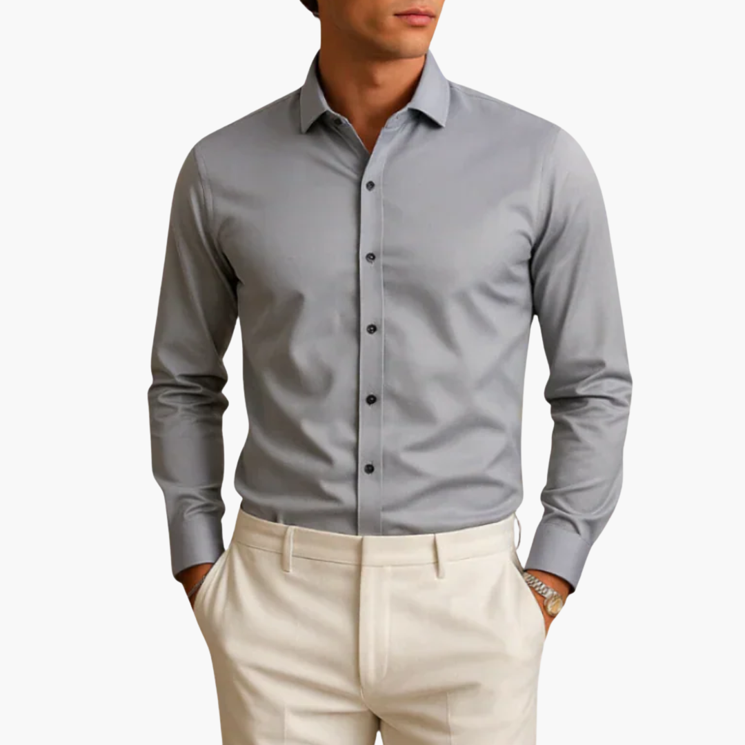 Camicia Uomo con Bottoni Neri | Altivaro