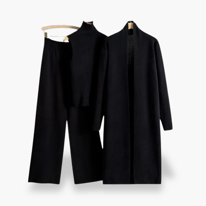 Completo Donna in Maglia con Cardigan e Pantaloni Larga | Altivaro