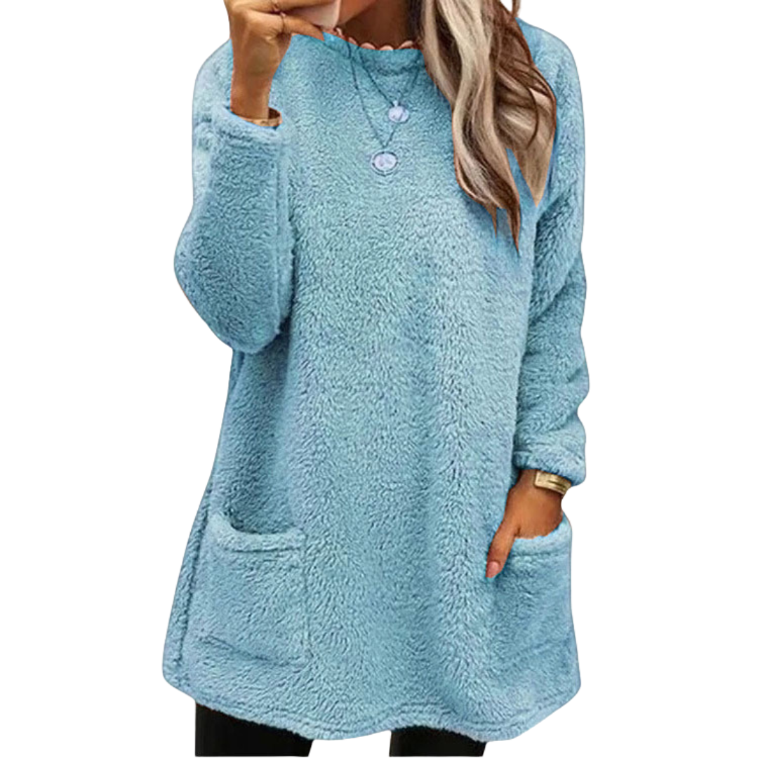 Maglione Donna Invernale Lungo Caldo Peluche Tasconi | Altivaro