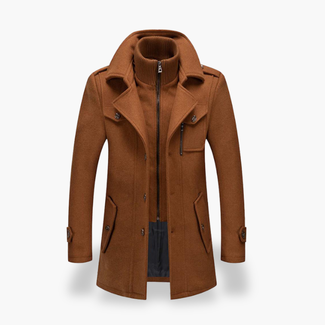 Cappotto Uomo Invernale con Collo Alto e Cerniera | Altivaro