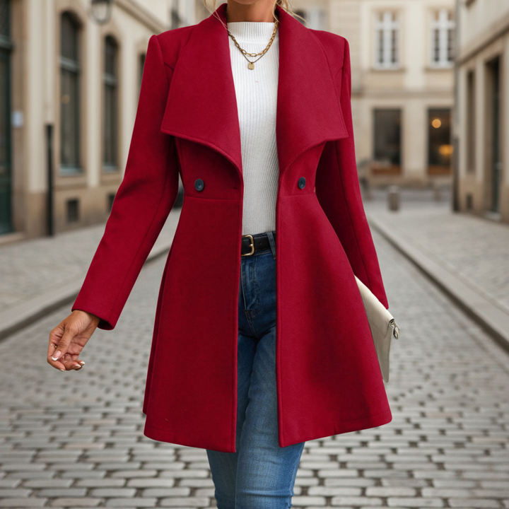 Cappotto Donna con Colletto Classico e Bottoni in Poliestere | Altivaro