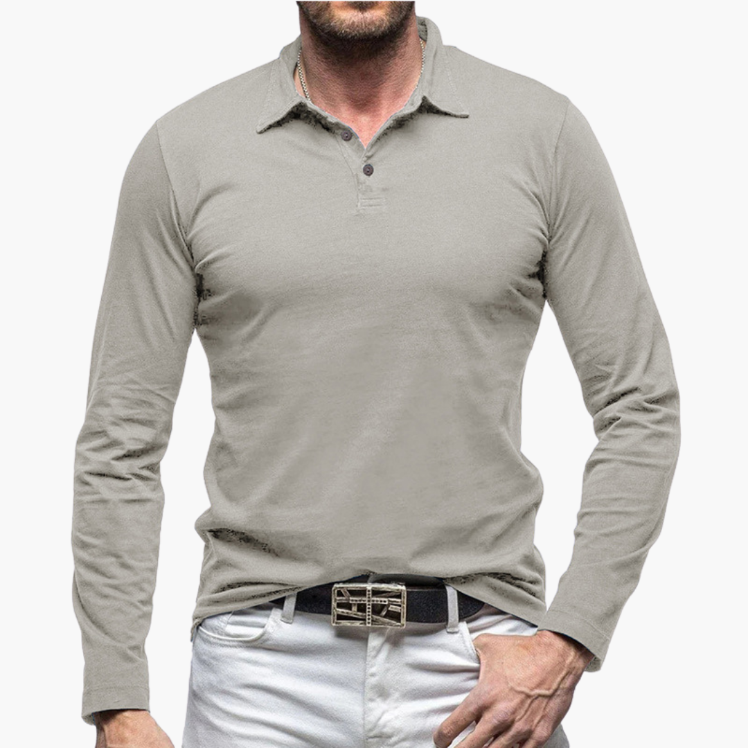 Polo Maniche Lunghe Slim Fit Uomo Altivaro | Altivaro-Altivaro