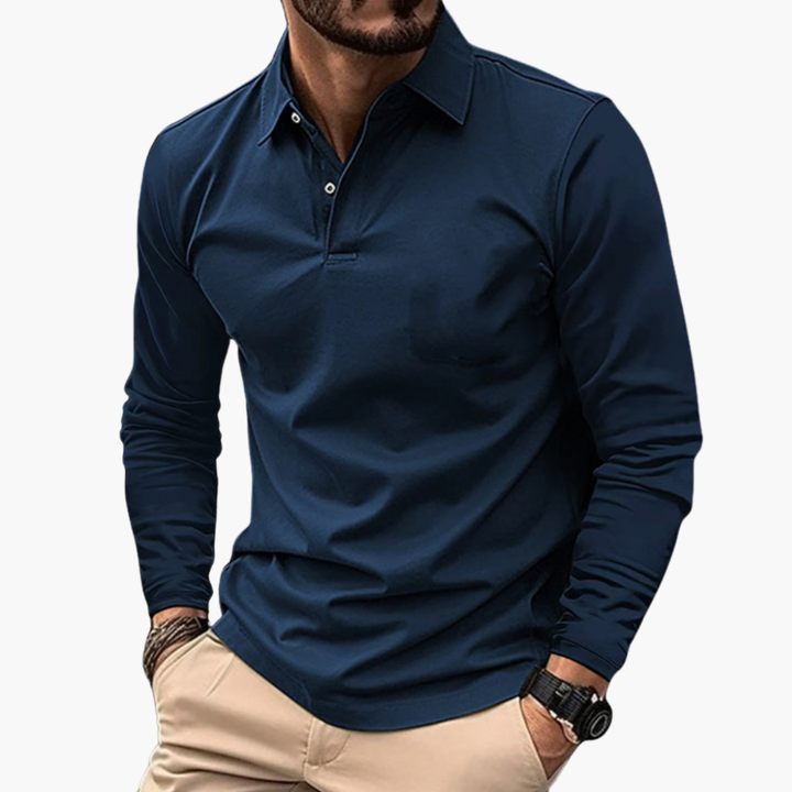 Polo Uomo Maniche Lunghe Cotone | Altivaro-Altivaro