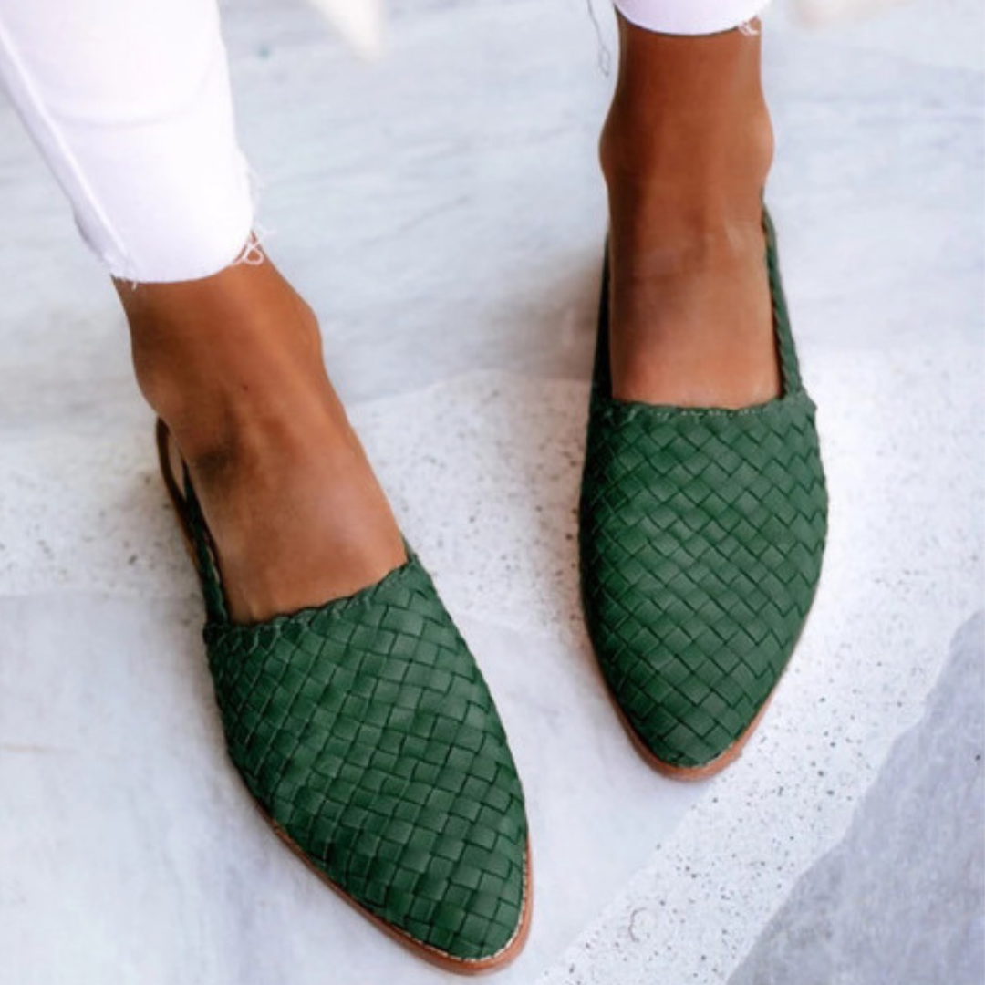 Donna Sandali Ortopedici Piatti Tessuti Punta Chiusa Casual | Altivaro-Altivaro