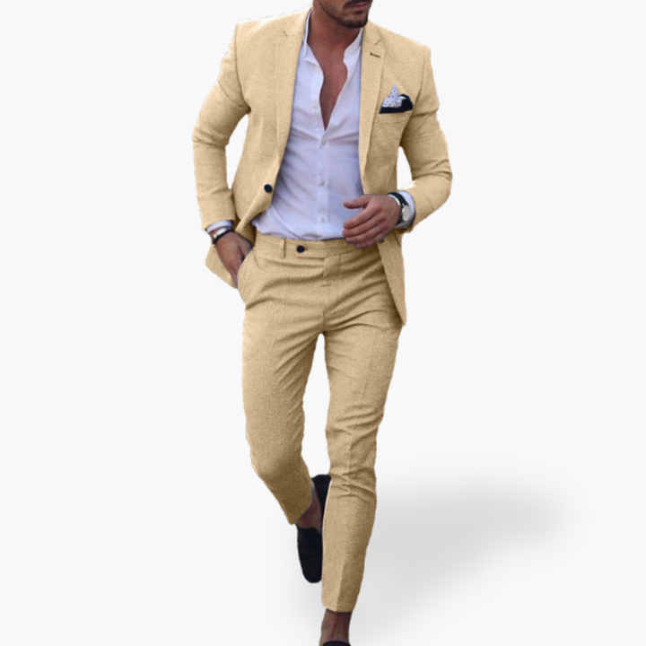 Elegant Men's Trousers with Pleats and Buttons | Altivaro