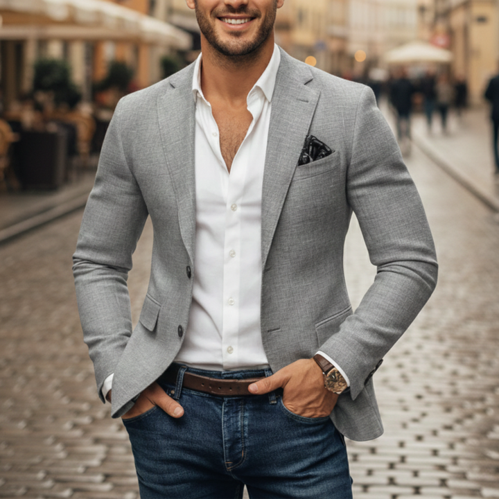 Elegante Herrenjacke aus Leinen | Altivaro