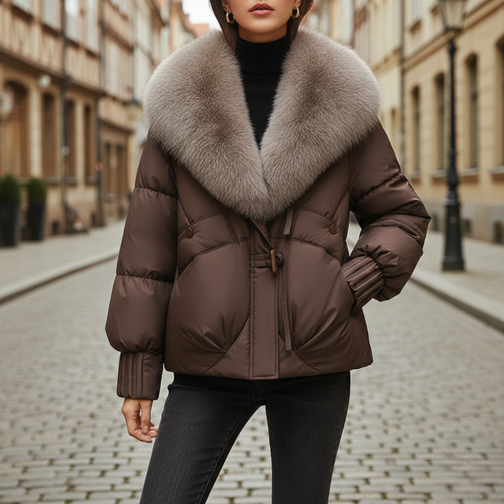 Belissa Daunenjacke mit Pelzkragen für Damen | Altivaro