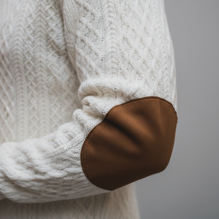 Rollkragenpullover mit Knöpfen für Herren aus Strick | Altivaro