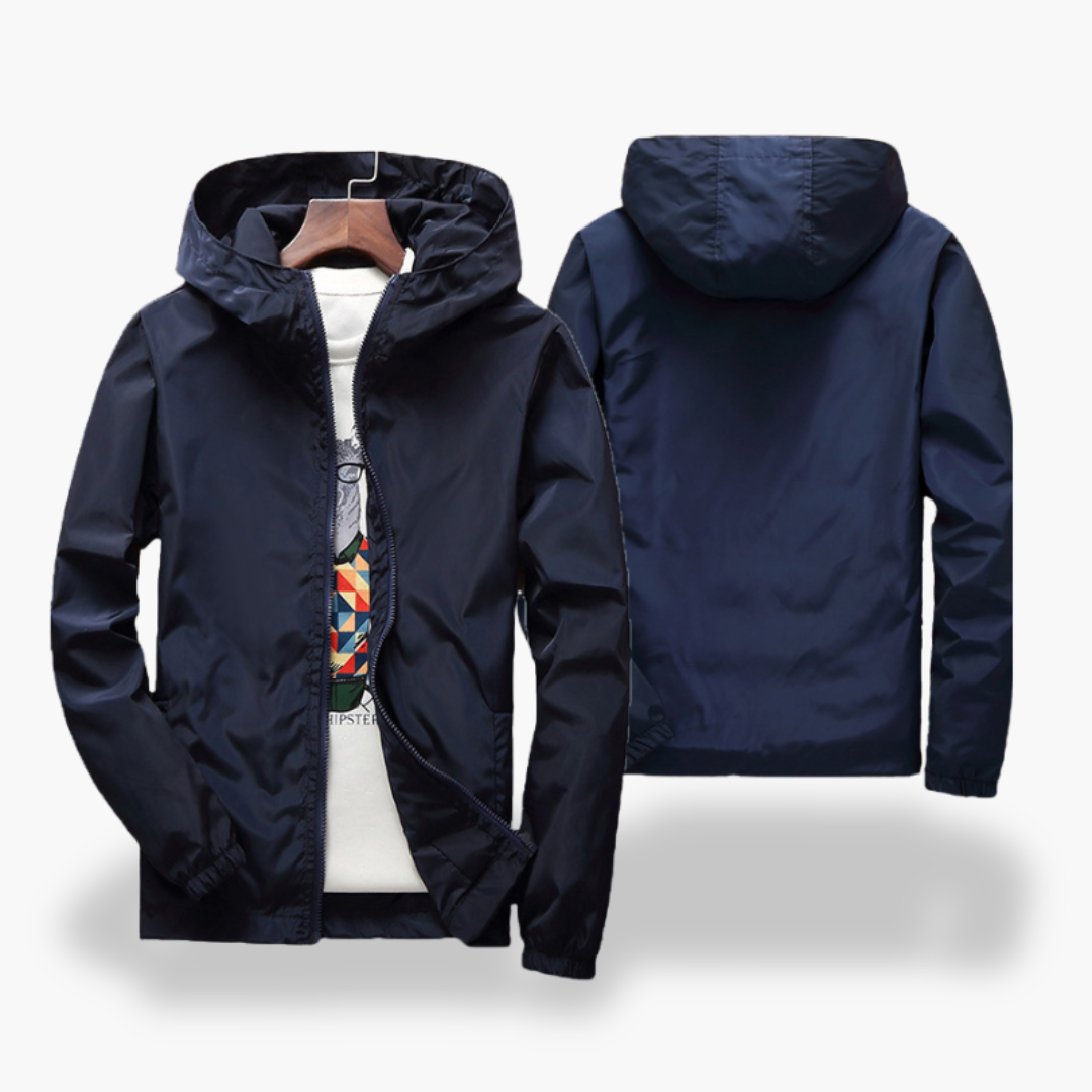 Men's Lightweight Waterproof Windbreaker Jacket with Hood | Altivaro