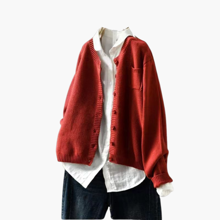 Women's Knit Cardigan with Buttons | Altivaro