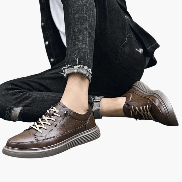 Sneakers Uomo Ortopediche Pelle Antiscivolo Traspiranti | Altivaro