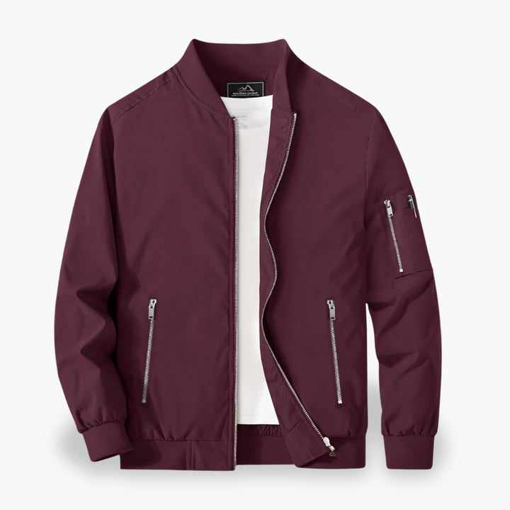 Men's bomber jacket with side zipper | Altivaro
