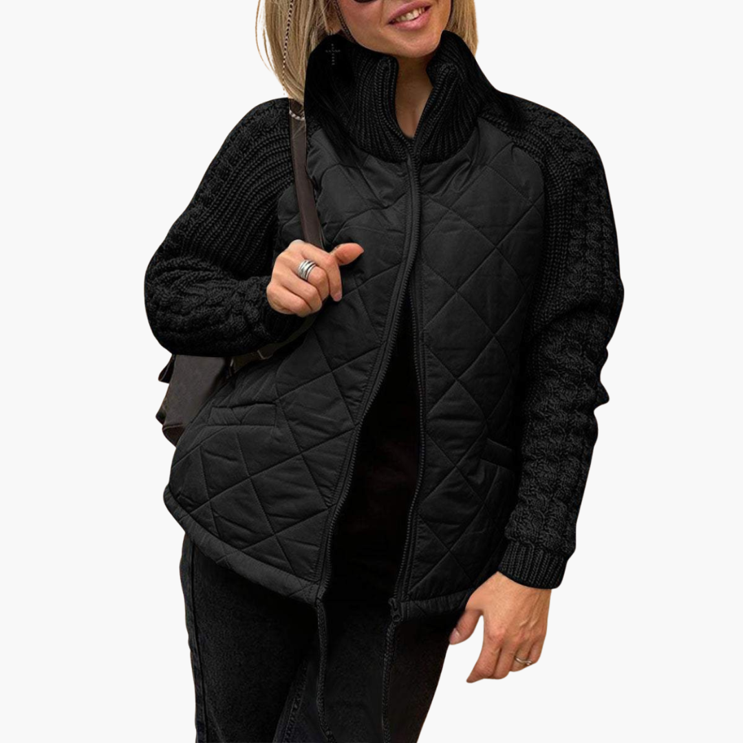 Giacca Donna Trapuntata Maniche Maglia Invernale | Altivaro