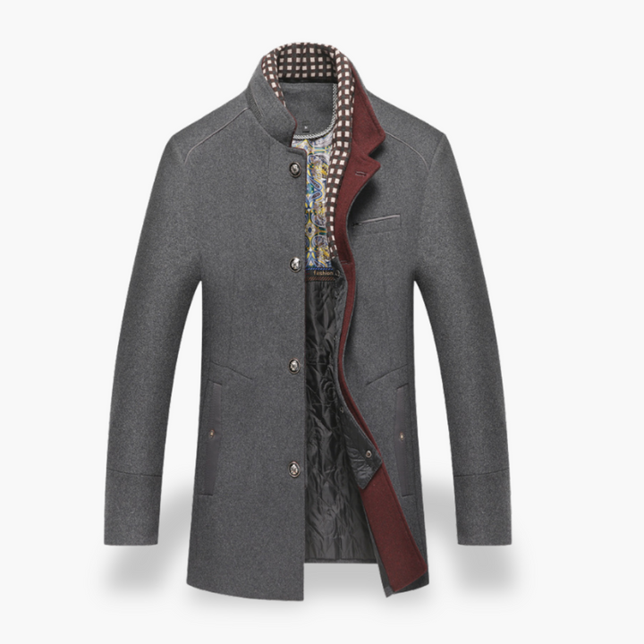 Cappotto Uomo Misto Collo Alto Imbottito Elegante | Altivaro