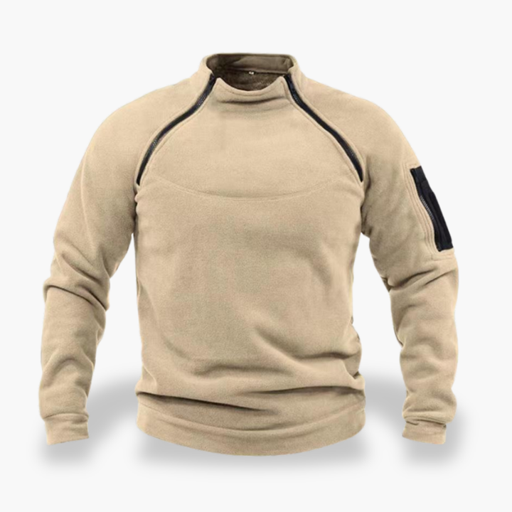 Felpa termica da uomo con zip laterale | Altivaro