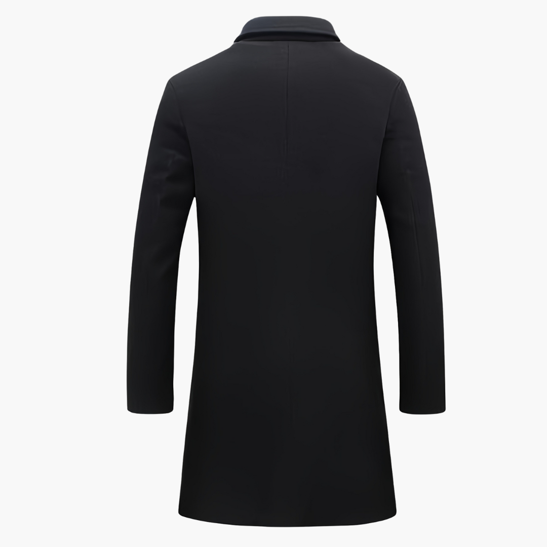 Cappotto Nero Uomo con Bottoni | Altivaro