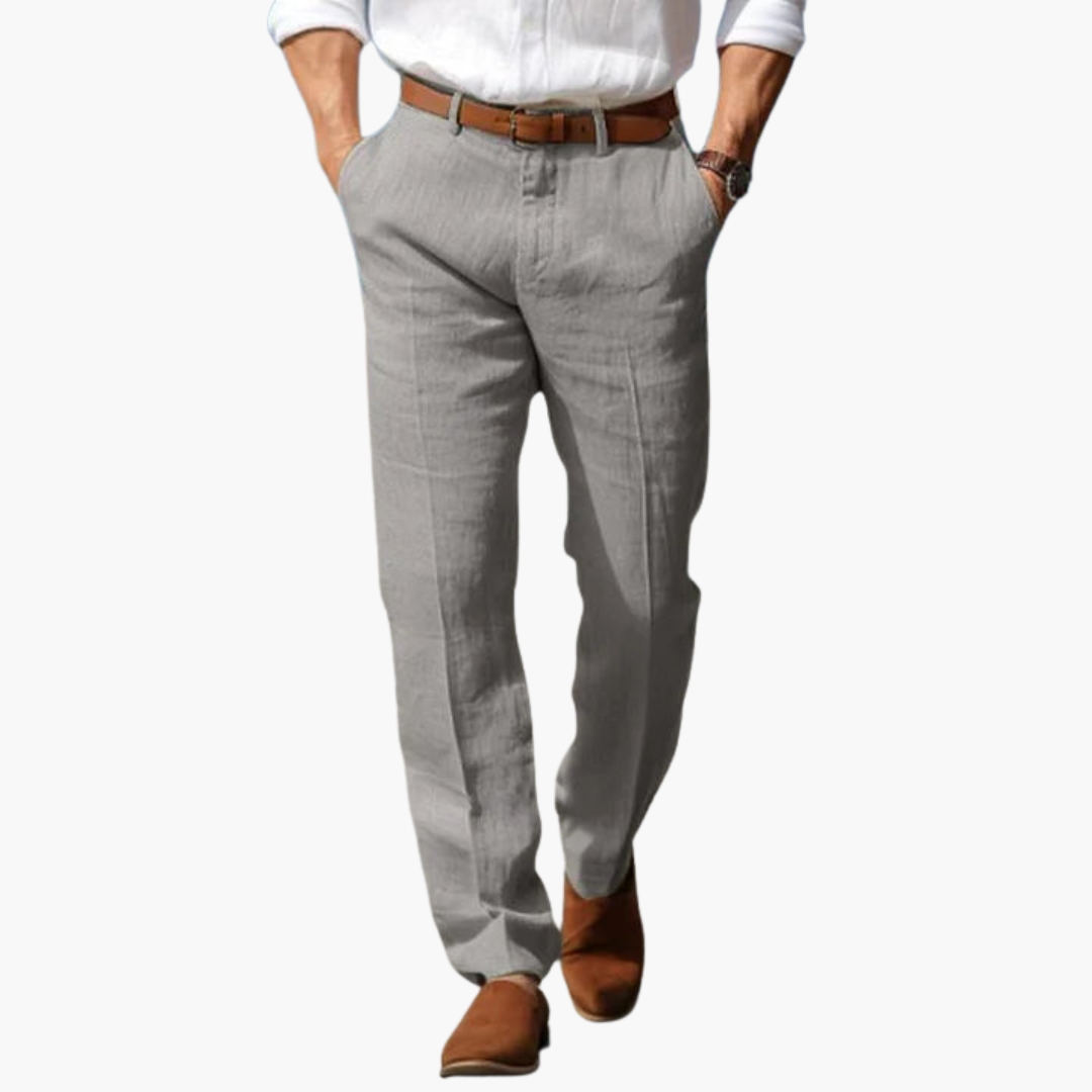 Pantaloni Uomo Slim Fit Estivi in Lino | Altivaro