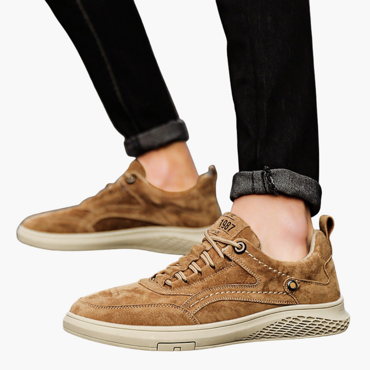 Sneakers Uomo Ortopediche in Camoscio Traspiranti Antiscivolo | Altivaro