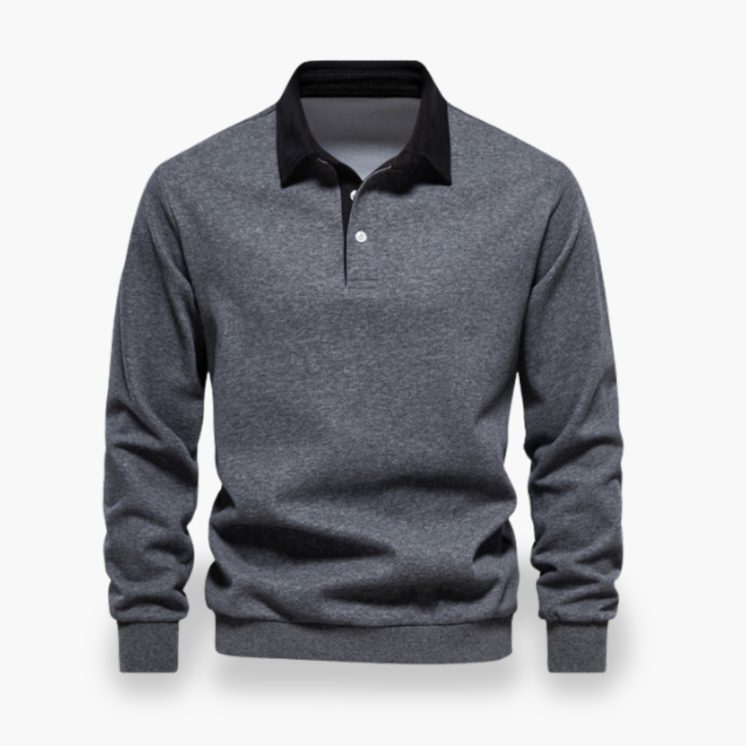 Felpa Polo Uomo  Maglione Casual in Cotone | Altivaro