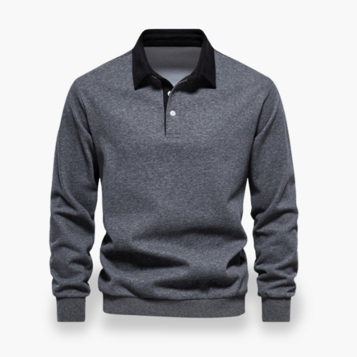 Felpa Polo Uomo  Maglione Casual in Cotone | Altivaro