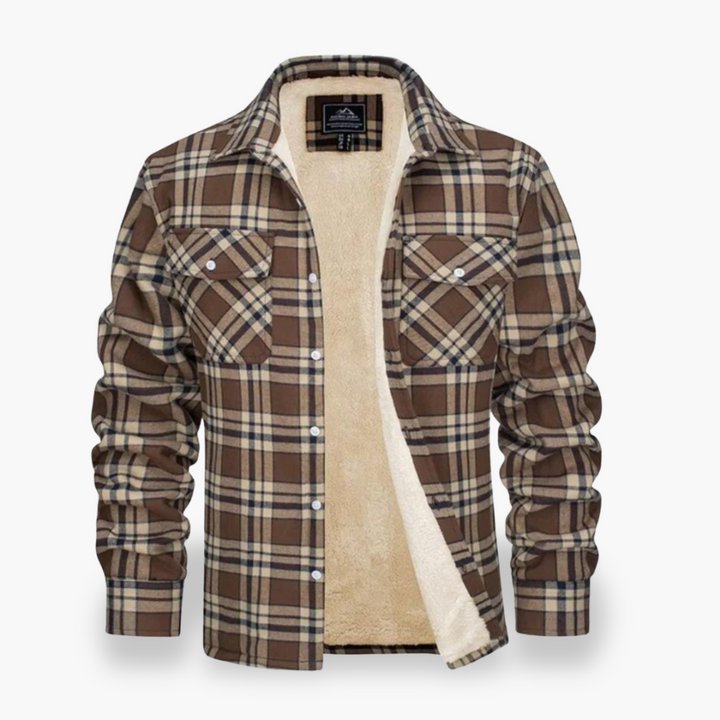 Camicia Giacca Uomo Foderata in Pile a Quadri Invernale | Altivaro