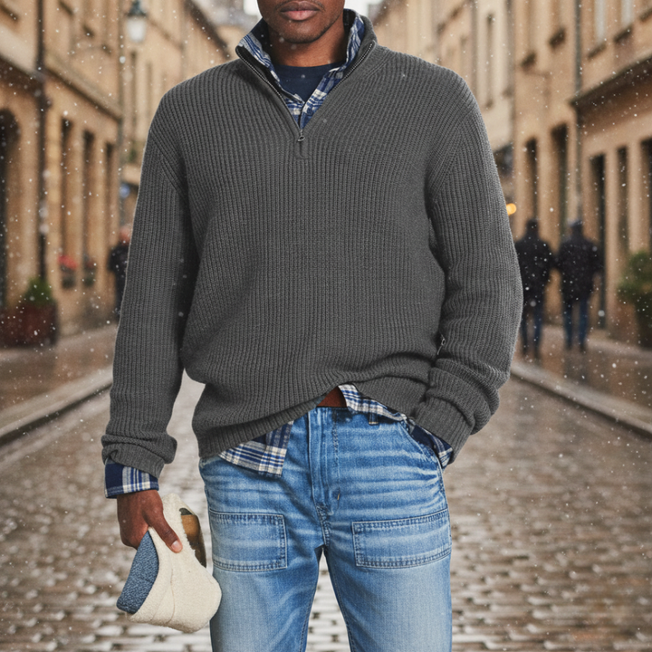 Herren Wollzip-Pullover | Altivaro