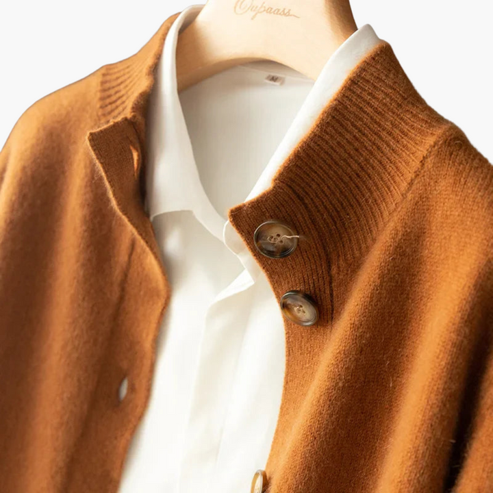Women's Cardigan in Soft Fabric with Buttons | Altivaro