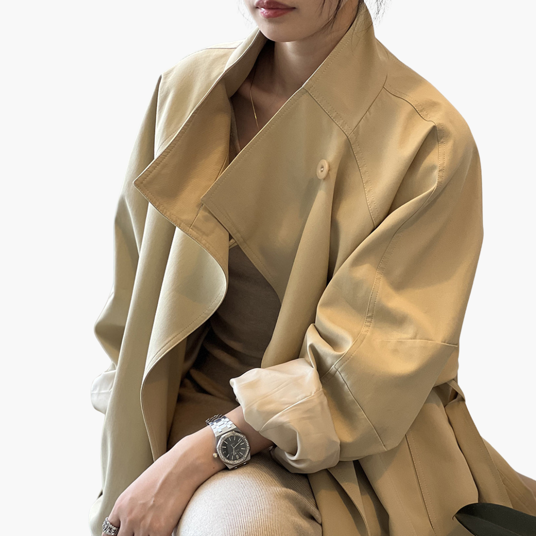 Lightweight Women's Coat with Belt | Altivaro